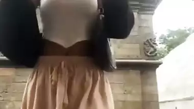 Nude Nepali girl perfect body curves exposing for lover