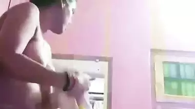 Sister after bath nude wet body showing before dressing