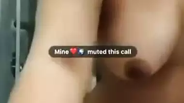 Nude WhatsApp video call of chubby desi girlfriend