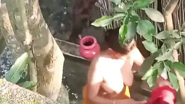 Village mom petticoat removed boob show after bath