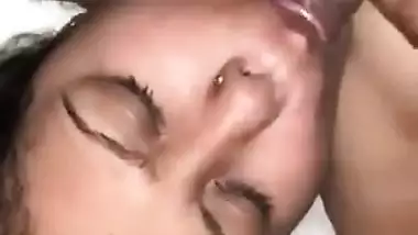 Bengali booby girl sucking dick of her colleague