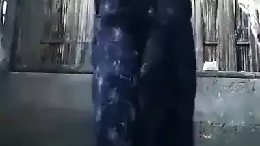 Village girl making video for lover