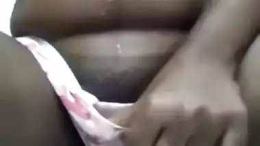 Amateur Indian chick masturbates XXX pussy soaping it and rubbing nipples
