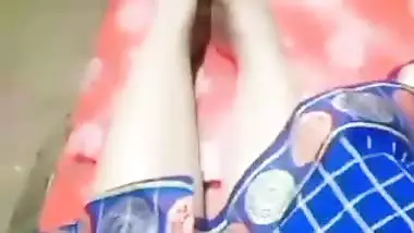 Chubby village aunty showing muskmelon big boobs
