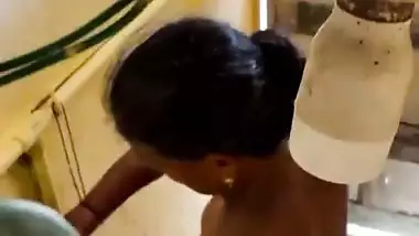 Mature big ass mom ready to take naked bath