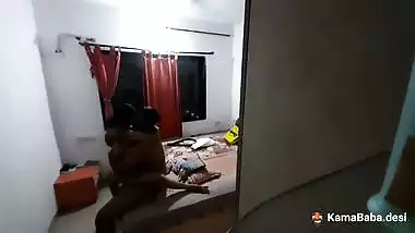 Indian romantic sex on the corner of a bed