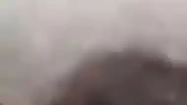 Cute girlfriend video call to lover shows big boobs