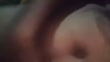 Village girl in bra fingers vaginal hole in standing