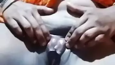 Unsatisfied Village Bhabi Showing Pussy